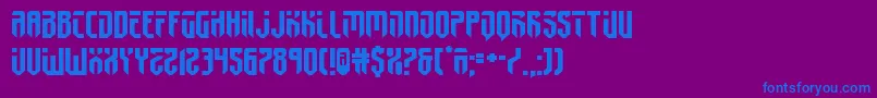 fedyral2expand Font – Blue Fonts on Purple Background