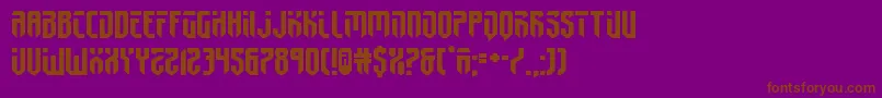 fedyral2expand Font – Brown Fonts on Purple Background