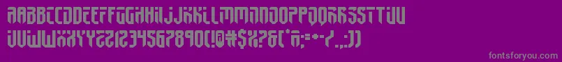 fedyral2expand-Schriftart – Graue Schriften auf violettem Hintergrund