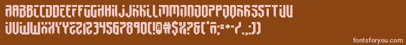 fedyral2expand Font – Pink Fonts on Brown Background