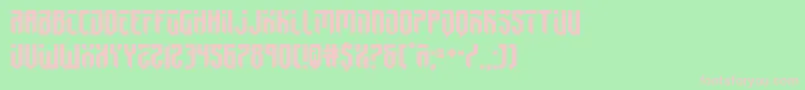 fedyral2expand Font – Pink Fonts on Green Background