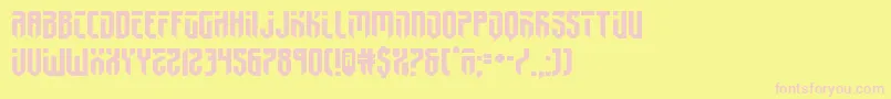 fedyral2expand Font – Pink Fonts on Yellow Background