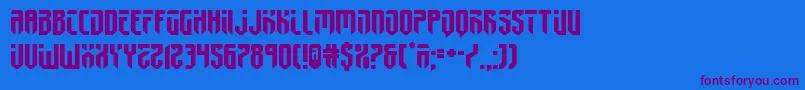 fedyral2expand Font – Purple Fonts on Blue Background