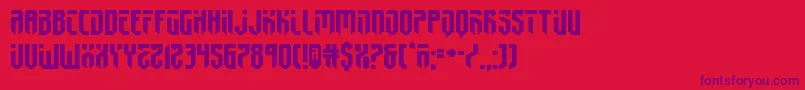 fedyral2expand Font – Purple Fonts on Red Background