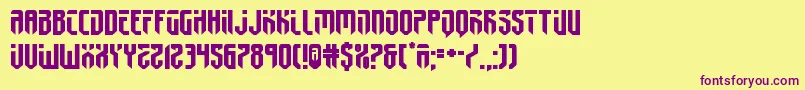 fedyral2expand Font – Purple Fonts on Yellow Background