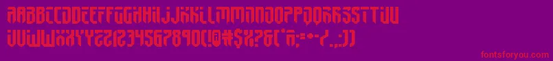 fedyral2expand Font – Red Fonts on Purple Background