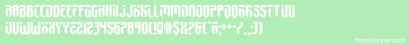 フォントfedyral2expand – 緑の背景に白い文字