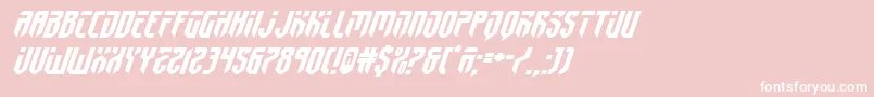 fedyral2expandital Font – White Fonts on Pink Background