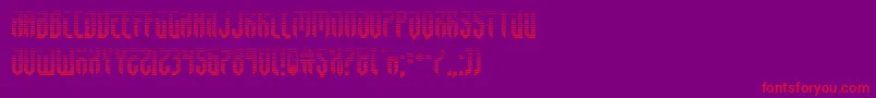 fedyral2grad Font – Red Fonts on Purple Background