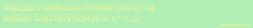 fedyral2grad-fontti – keltaiset fontit vihreällä taustalla