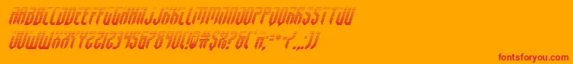 fedyral2gradital-Schriftart – Rote Schriften auf orangefarbenem Hintergrund