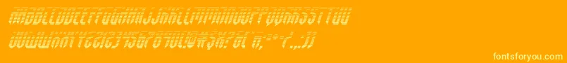 fedyral2gradital Font – Yellow Fonts on Orange Background