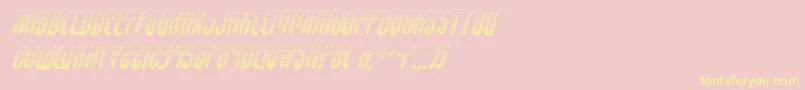 fedyral2gradital-Schriftart – Gelbe Schriften auf rosa Hintergrund