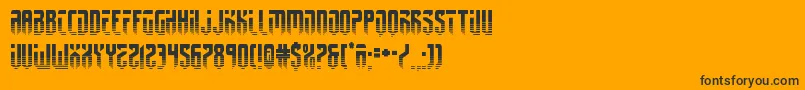 fedyral2half Font – Black Fonts on Orange Background
