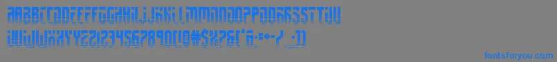 fedyral2half-fontti – siniset fontit harmaalla taustalla