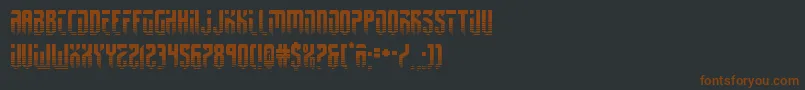 fedyral2half Font – Brown Fonts on Black Background