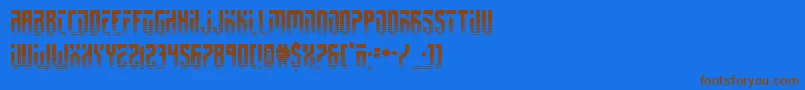 Шрифт fedyral2half – коричневые шрифты на синем фоне