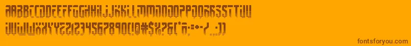 fedyral2half Font – Brown Fonts on Orange Background