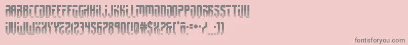 フォントfedyral2half – ピンクの背景に灰色の文字
