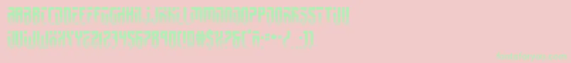 fedyral2half Font – Green Fonts on Pink Background