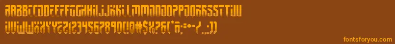 fedyral2half Font – Orange Fonts on Brown Background