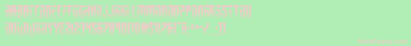 fedyral2half Font – Pink Fonts on Green Background