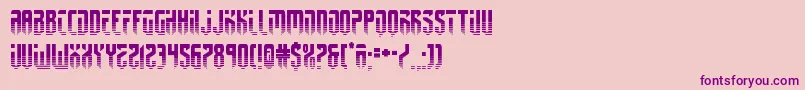 fedyral2half Font – Purple Fonts on Pink Background