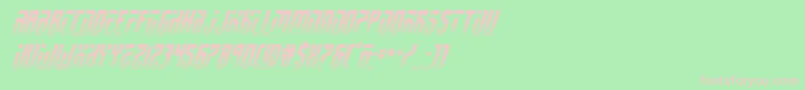Шрифт fedyral2halfital – розовые шрифты на зелёном фоне