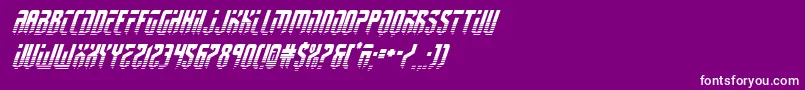 fedyral2halfital Font – White Fonts on Purple Background
