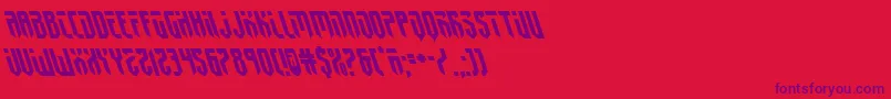 fedyral2left Font – Purple Fonts on Red Background