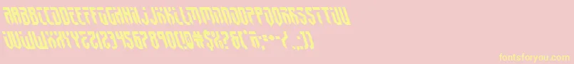 fedyral2left Font – Yellow Fonts on Pink Background