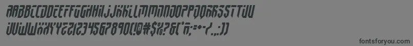 fedyral2semital Font – Black Fonts on Gray Background