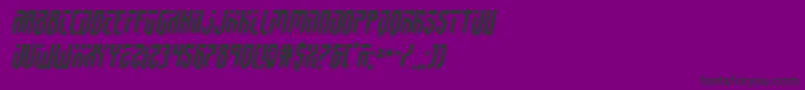 fedyral2semital Font – Black Fonts on Purple Background