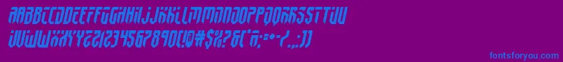 fedyral2semital Font – Blue Fonts on Purple Background