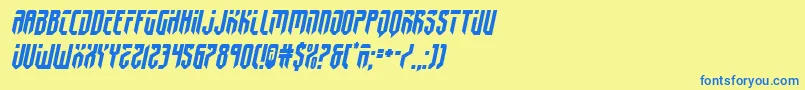fedyral2semital-fontti – siniset fontit keltaisella taustalla