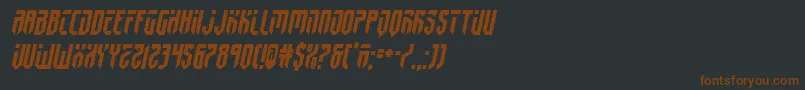 fedyral2semital Font – Brown Fonts on Black Background