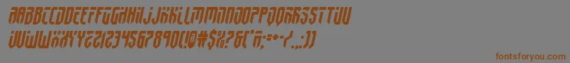 Шрифт fedyral2semital – коричневые шрифты на сером фоне