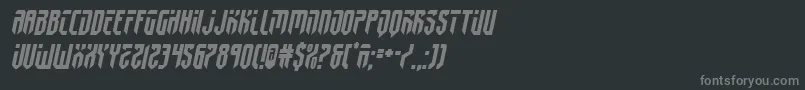 fedyral2semital-fontti – harmaat kirjasimet mustalla taustalla