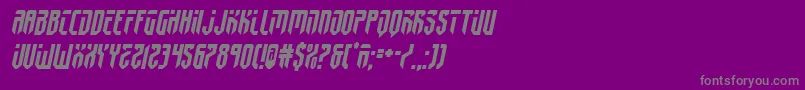 fedyral2semital-Schriftart – Graue Schriften auf violettem Hintergrund