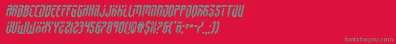 fedyral2semital-fontti – harmaat kirjasimet punaisella taustalla