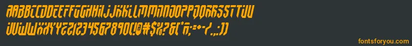 Шрифт fedyral2semital – оранжевые шрифты на чёрном фоне