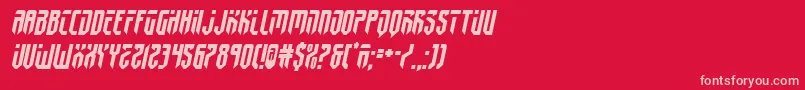 fedyral2semital Font – Pink Fonts on Red Background