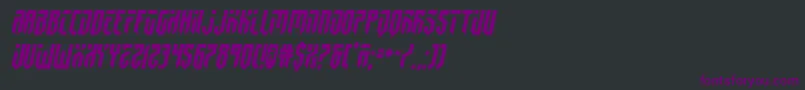 fedyral2semital Font – Purple Fonts on Black Background