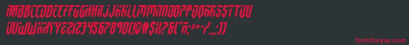fedyral2semital Font – Red Fonts on Black Background