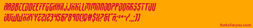 fedyral2semital Font – Red Fonts on Orange Background