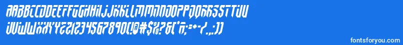 fedyral2semital Font – White Fonts on Blue Background