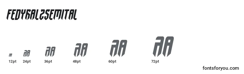 Fedyral2semital Font Sizes