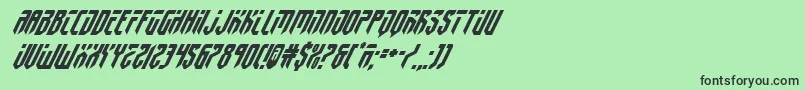 fedyral2superital-Schriftart – Schwarze Schriften auf grünem Hintergrund
