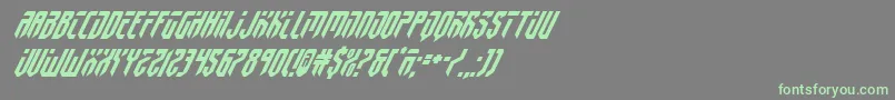 fedyral2superital Font – Green Fonts on Gray Background