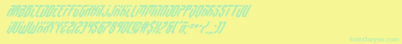 Шрифт fedyral2superital – зелёные шрифты на жёлтом фоне